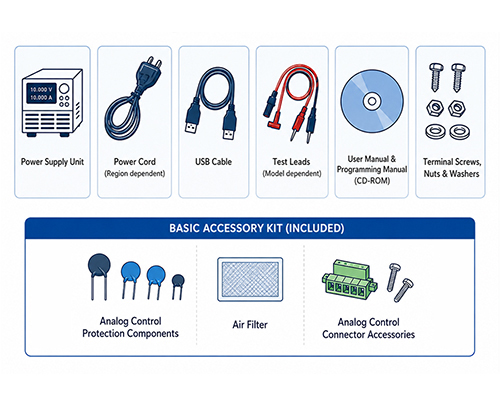 PSW Series Included Accessories
