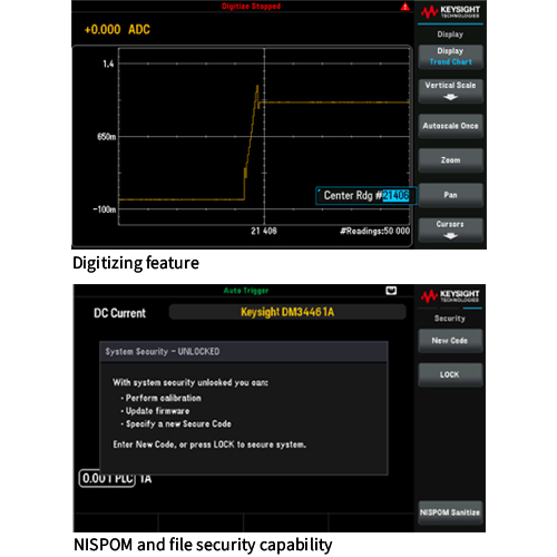DM34461A Digitizer & NISPOM Screens