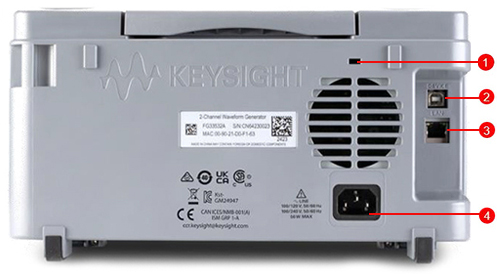 FG33531A Rear Panel Features