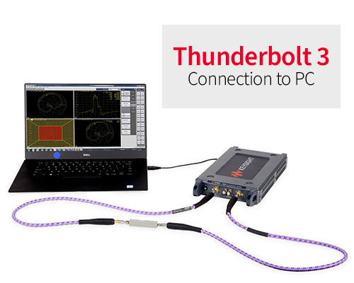 P50xxB Series with DUT connected to a PC
