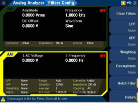Keysight U8903B Programmable filters