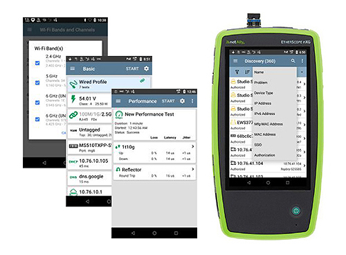 EtherScope nXG application screens