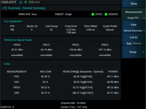 LTE TDD/FDD OTA Measurement