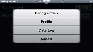 Import profiles and configurations via USB Flash Drive