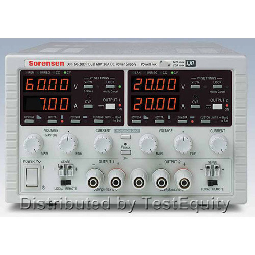 Sorensen Xpf60 dp Dc Power Supply 4w Powerflex Xpf Series Testequity