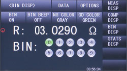 B&K Precision model 2840 Bin sorting function