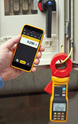 Fluke 1630-2 connects with your phone/tablet via Fluke Connect