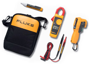 Fluke 62 MAX+/323/1AC IR Thermometer, Clamp Meter and Voltage Detector Kit