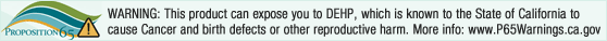 California Safe Drinking Water and Toxic Enforcement Act of 1986 (Prop 65) Warning