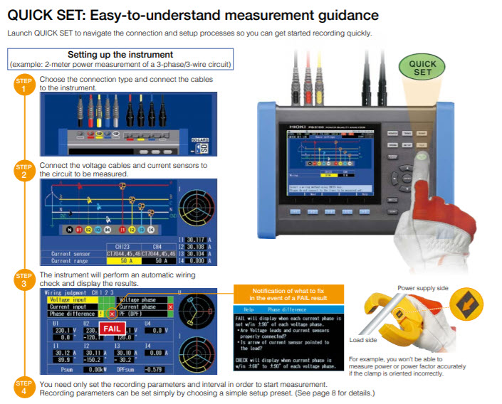 Hioki PQ3100 Measurement Guidance