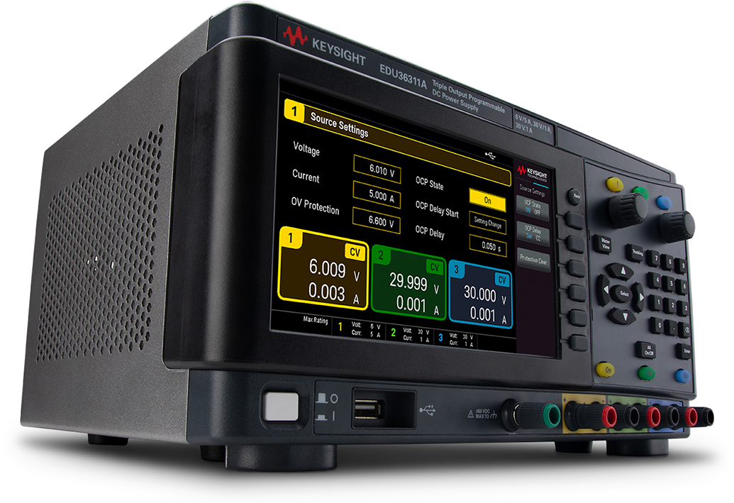Keysight EDU36311A Triple Output Power Supply, 060 V/5A, 2x030 V/1A