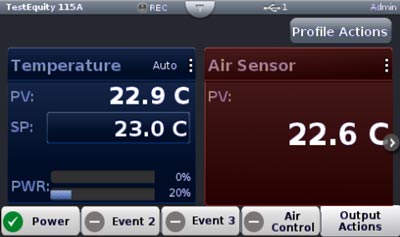 TestEquity Chambers TE-F4T-T-CASCADE Touch Screen Controller with Part Temperature Control