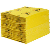 Absorbent pads for spill control and safety