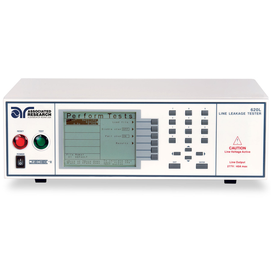 Associated Research 00620L Leakage Current Tester, 40A, 50/60 Hz, LLT/RUN, LineChek II Series