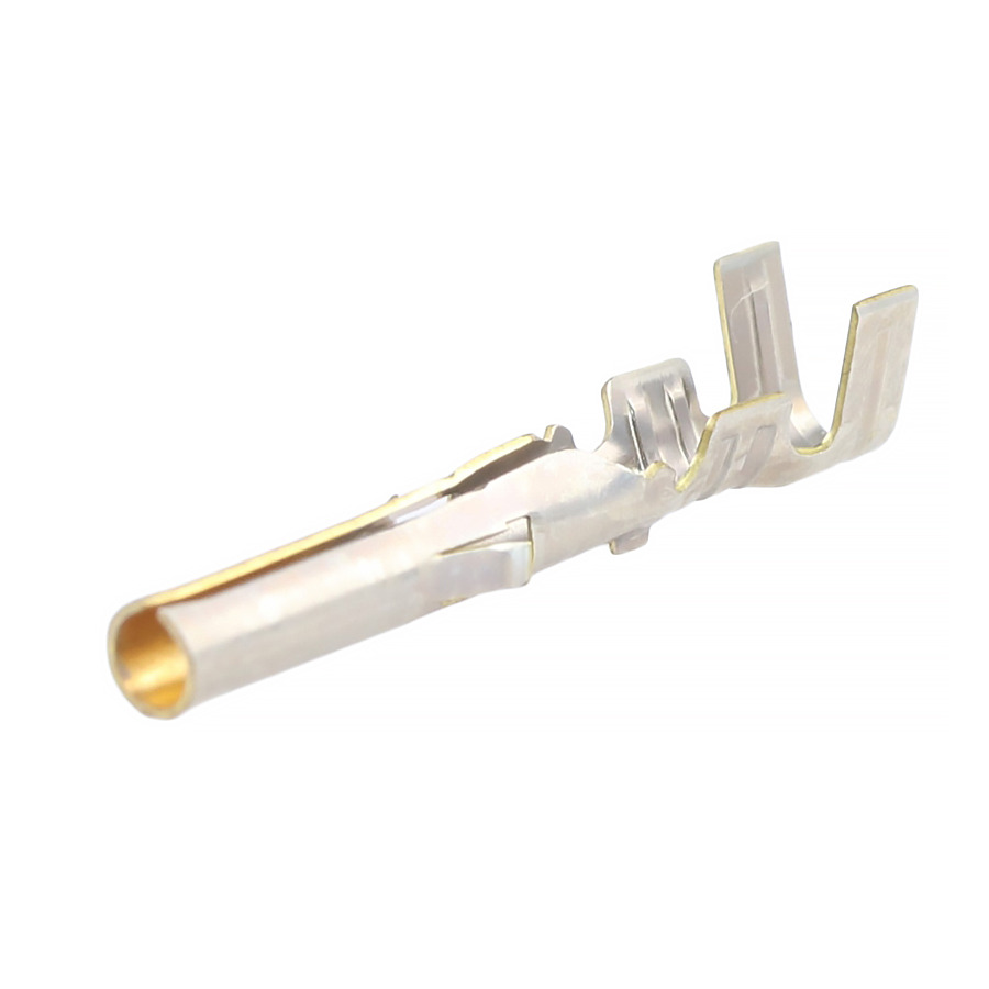 Molex 02-06-5101 Pin & Socket Connectors, Crimp Terminal, 0.062" Female, Gold/Brass 30Au, 18-24 AWG