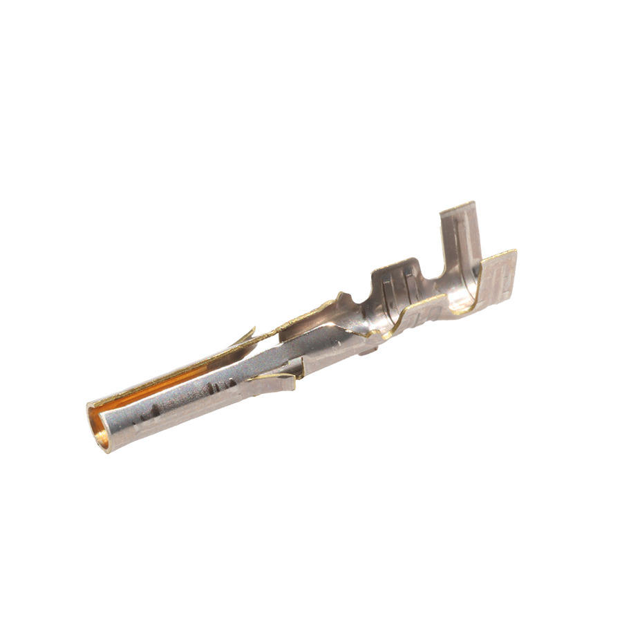 Molex 0.##############;-0.############## Pin & Socket Connectors, Crimp Terminal, 0.062" Female, Gold/Brass, 30Au, 18-24 AWG