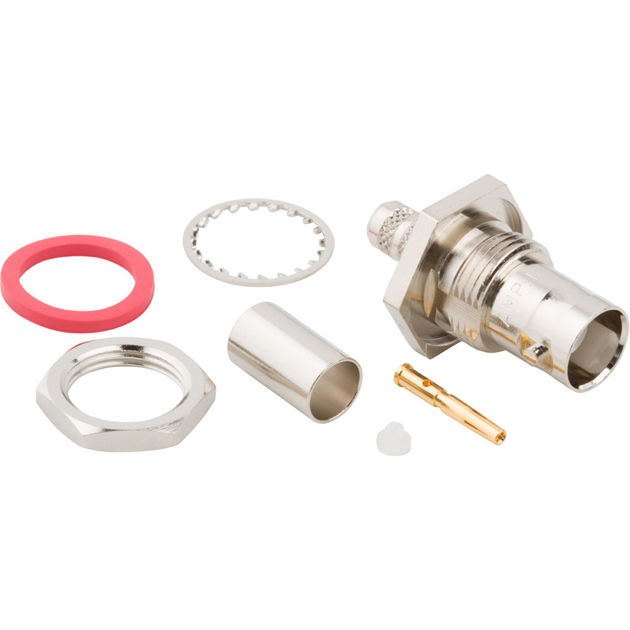 Amphenol RF 031343RFX RF BNC Connector, Straight, Crimp, Jack