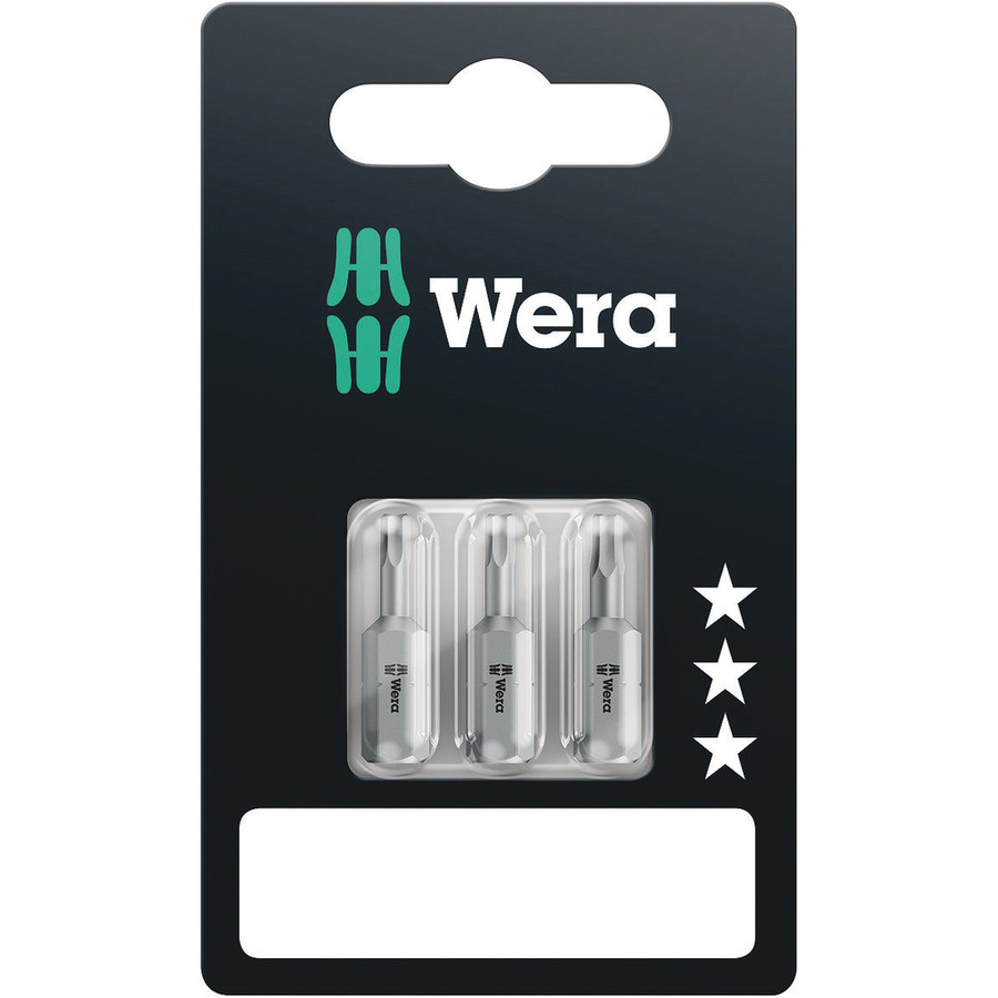 Wera Tools 05073342001 Bits, 840/1 Z SB, Hex-Plus, Socket Head Screws,  Tough-Absorbing, 1/4in, 3 Pieces | Techni-Tool