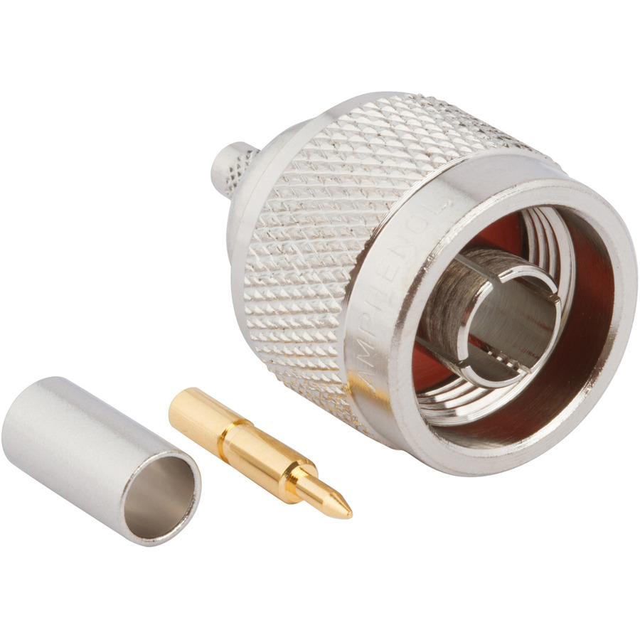 Amphenol RF 0825375RFX RF Connector, NType, Straight, Crimp, Plug