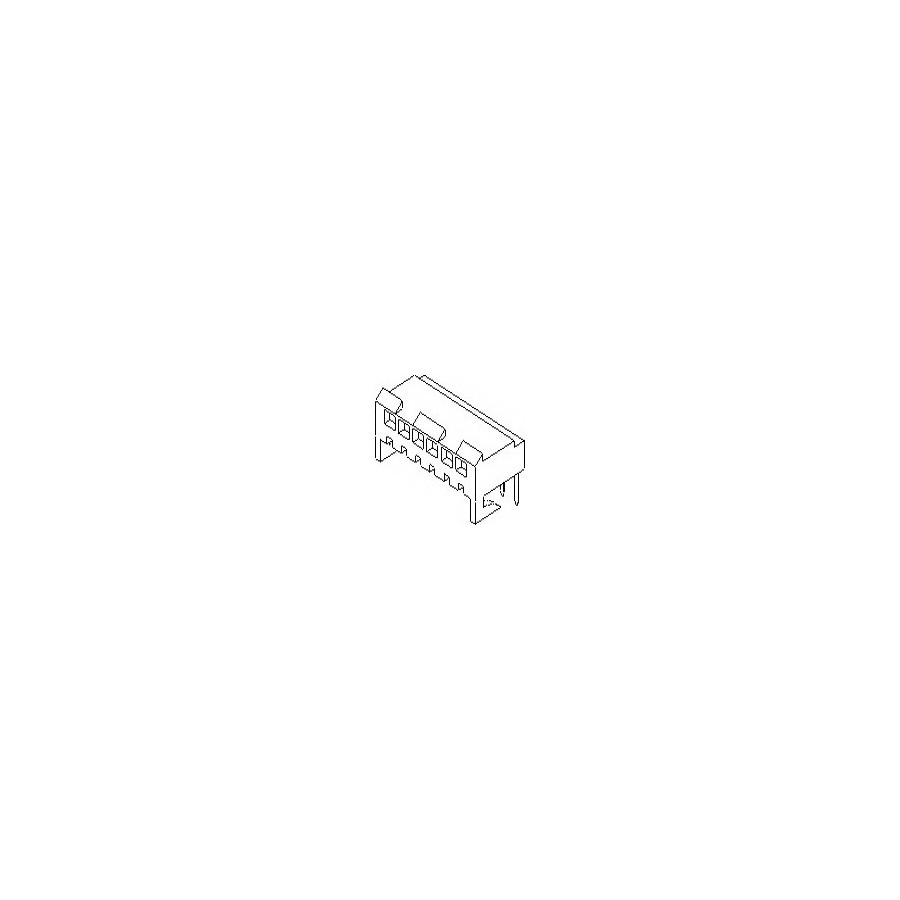 Molex 09-48-1084 Headers & Wire Housings, 8 Pos Receptacle .156 Right-Angle Pcb Tin