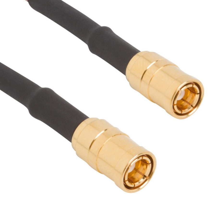 Amphenol RF 095-700-37-024 RF Cable, SMB Straight Plug to SMB Straight Plug, RG-174, 24" L, 50 Ohm