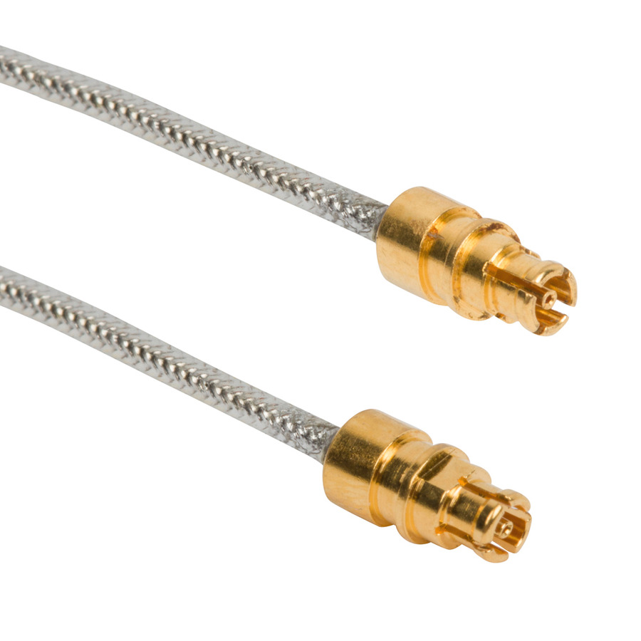 Amphenol RF 095-725-112-030 RF Cable, SMPM Straight Plug to SMPM Straight Plug, Hand Formable, 3" L, 50 Ohm