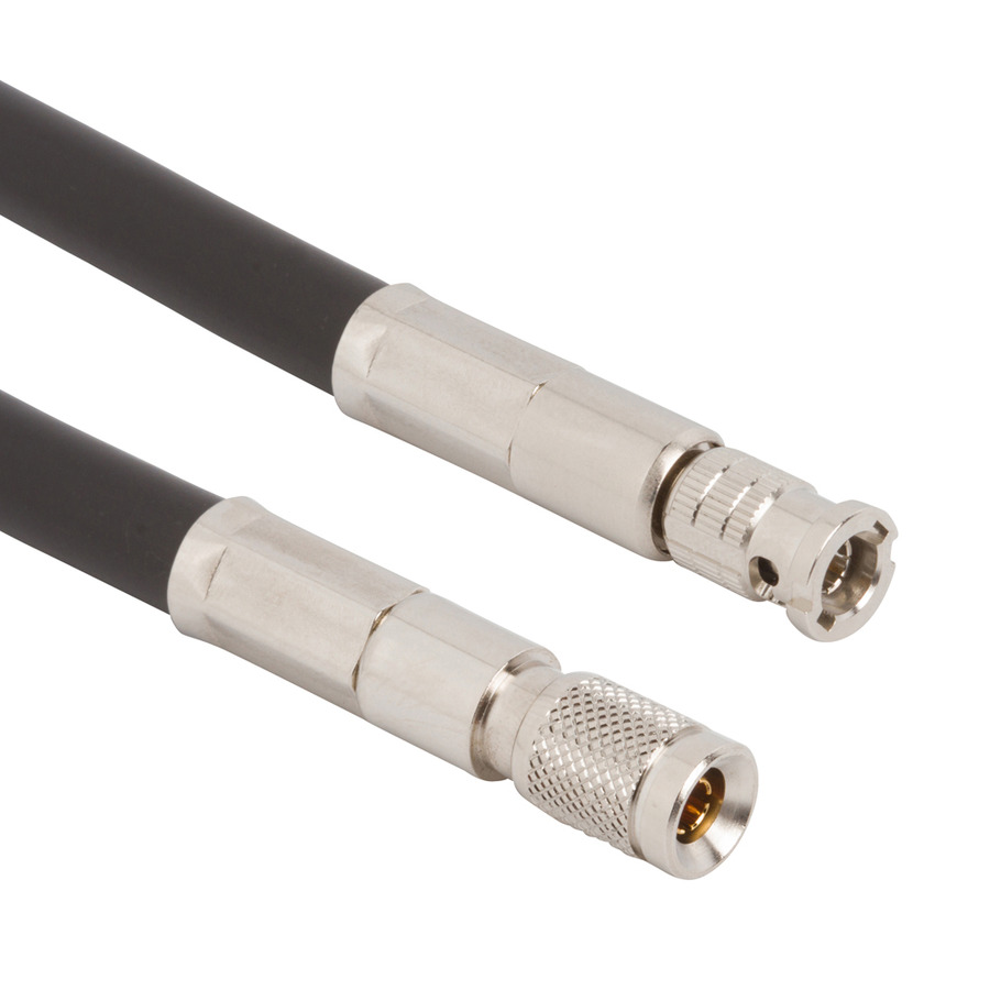 Amphenol RF 095-850-157-048 RF Cable, 1.0-2.3 Straight Plug to HD-BNC Straight Plug, Belden 1694A, 48" L, 75 Ohm