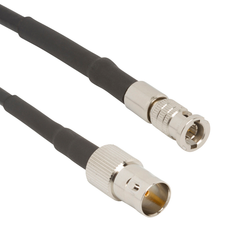 Amphenol RF 095-850-193-006 RF Cable, BNC Straight Jack to HD-BNC Straight Plug, Belden 4855R, 6" L, 75 Ohm