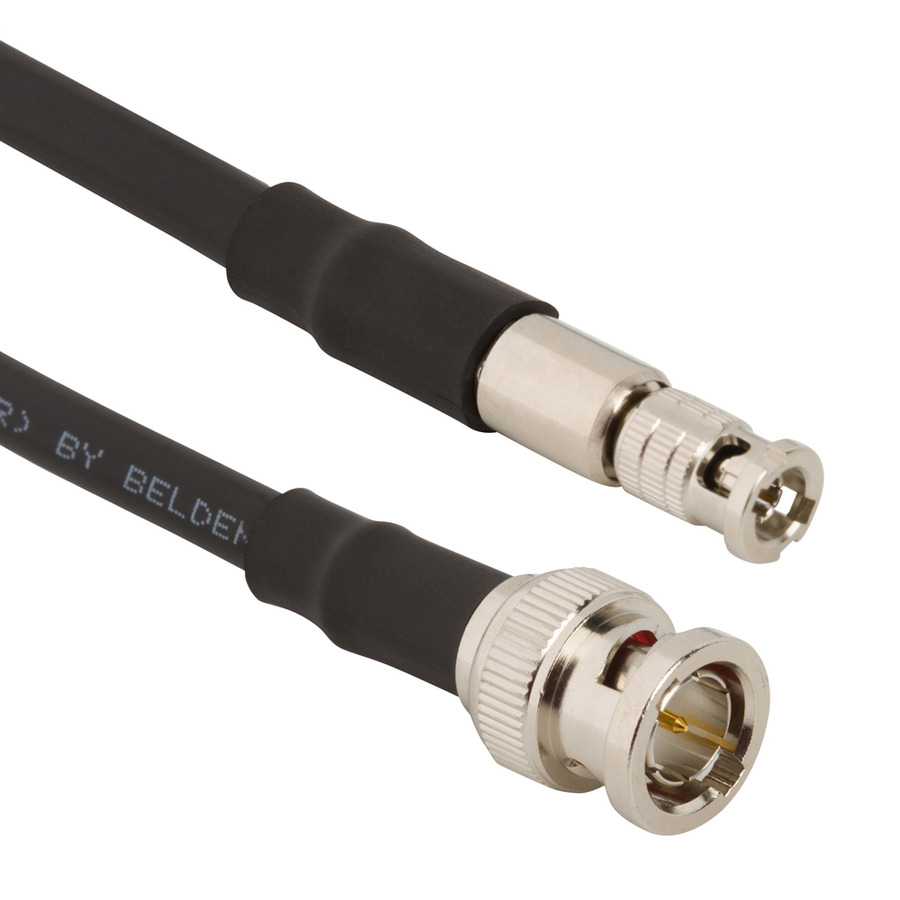 Amphenol RF 095-850-217-048 RF Cable, BNC Straight Plug to HD-BNC Straight Plug, Belden 4505R, 48" L, 75 Ohm