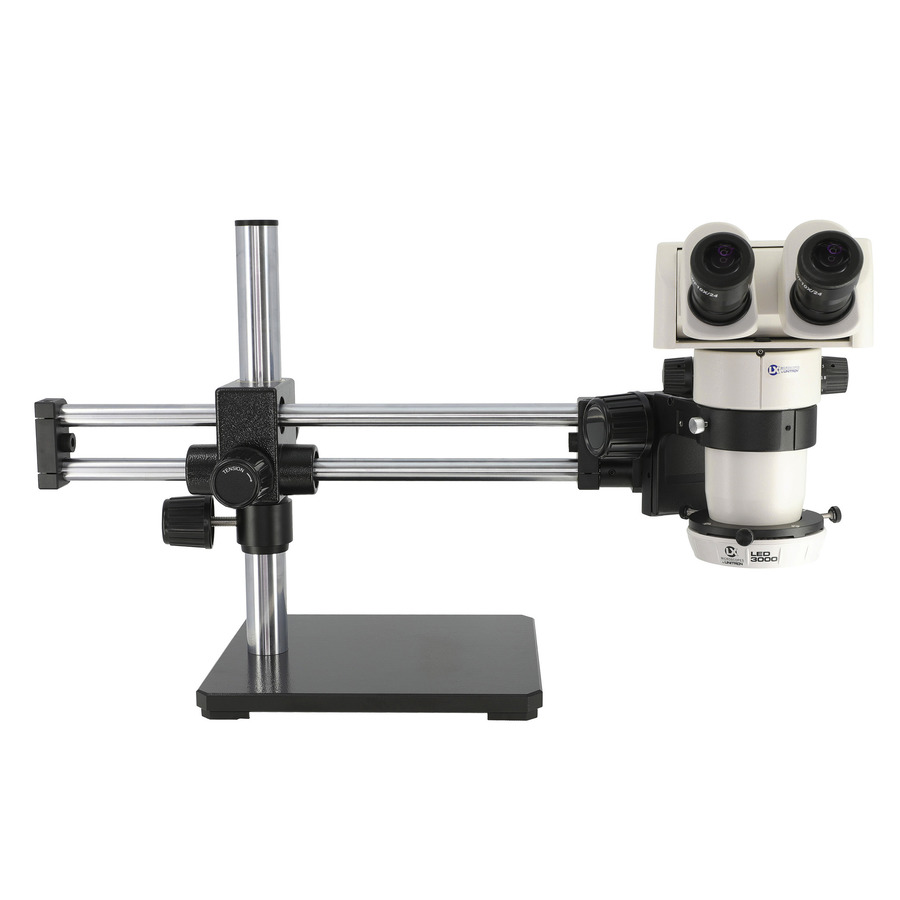 LX Microscopes / UNITRON 24880BB Microscope, S-Z 24mm Ergo Binocular, BB Stand, 0.5X Lens, LED-3000 Ring, 274 Series