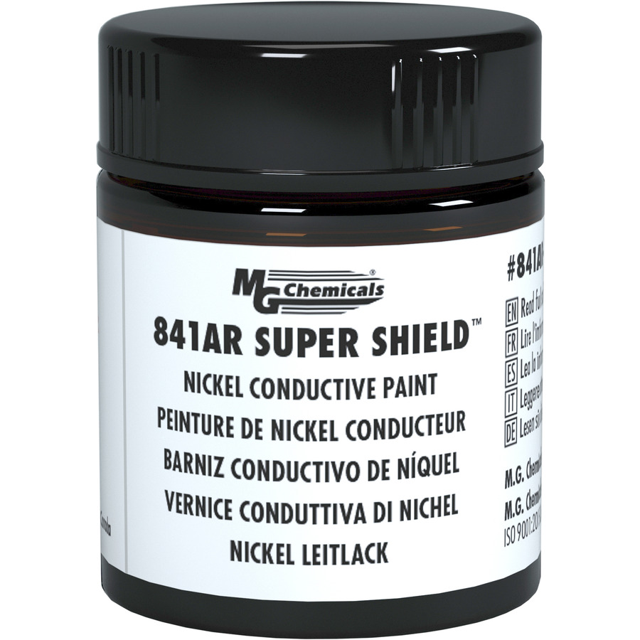 MG Chemicals 841AR-15ML Super Shield, Nickel Conductive Paint, 15ml, Jar