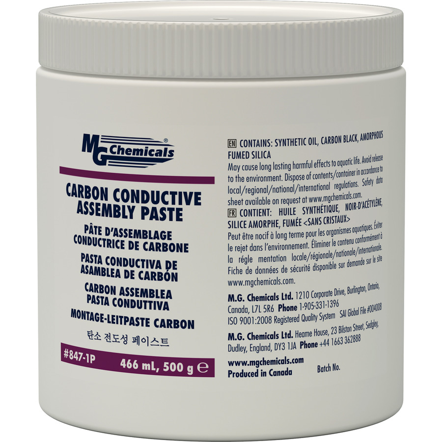 MG Chemicals 847-1P Carbon Conductive Paste, 490g