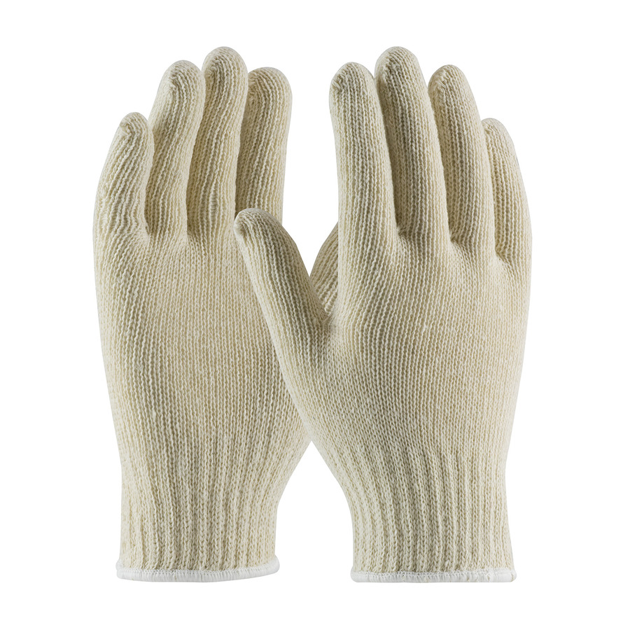 PIP 1267 Gloves, Lightweight, Natrual, Seamless Knit Cotton/Polyester, Large