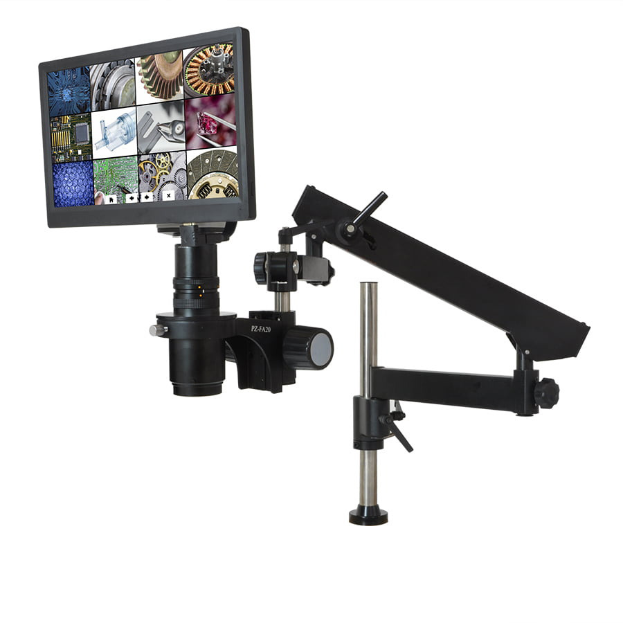 O.C. White TKSS-AF-FA AF+ Intelligent Auto Focus Digital Microscope, Articulating Arm Base, No light, Super-Scope Series