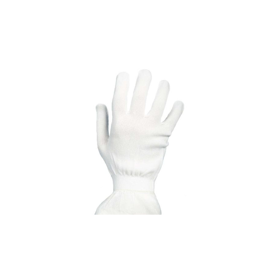 Valutek VTGNLR-1/1 Nylon Gloves, Full Finger, Liner, White, 12/Bag