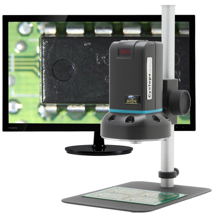 Aven 26700-423 Digital Microscope Cyclops 3.0, Hdmi/Usb, 13x to 140x, 4x Lens