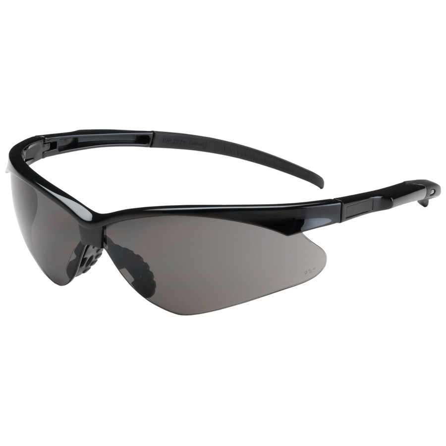 Bouton Optical 250-28-0021 Adversary Safety Glasses, Semi-Rimless, BK ...