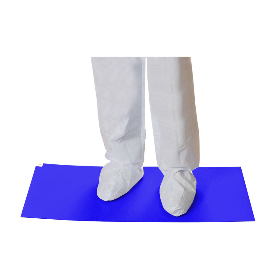 CleanTeam 100-93-183638B Contamination Control Mat, 18" x 36, Blue, 30 Layer, 8/Pk