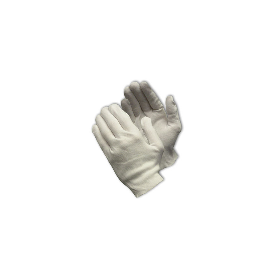 CleanTeam 97-541 Gloves, White, Women's, Cotton Lisle, Heavy Weight, Unhemmed, Ladies'