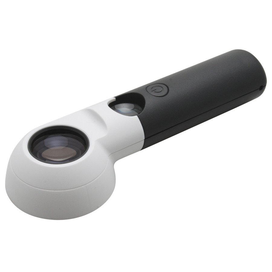 Aven 26053 Handheld Magnifier, 10X/30X With LED Light