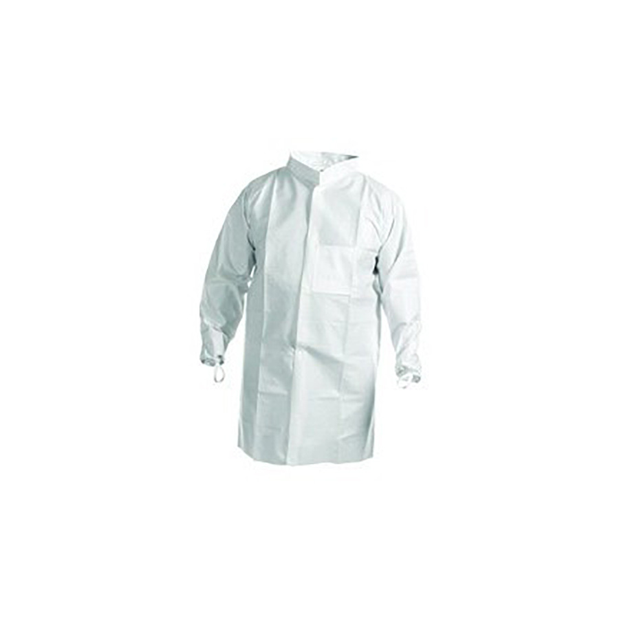 Kimtech 47655 Lab Coat, A7 Cleanroom, High Collar, Thumbloops, Anti-Static, 2XL, 30/Case