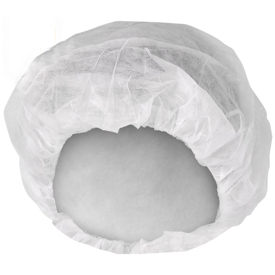 KleenGuard 36850 Bouffant Caps, A10, Breathable Material, White, Medium 21", 10 Pks, 100/Pk, 1000/Cs