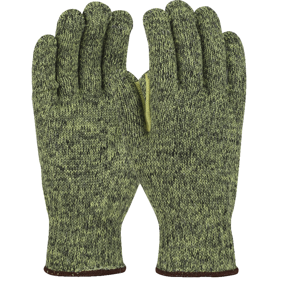 WPP MATA110HA-OERTC2-S Gloves, Seamless Knit, ATA Hide-Away, Blend, Heavy Weight, Green, Small