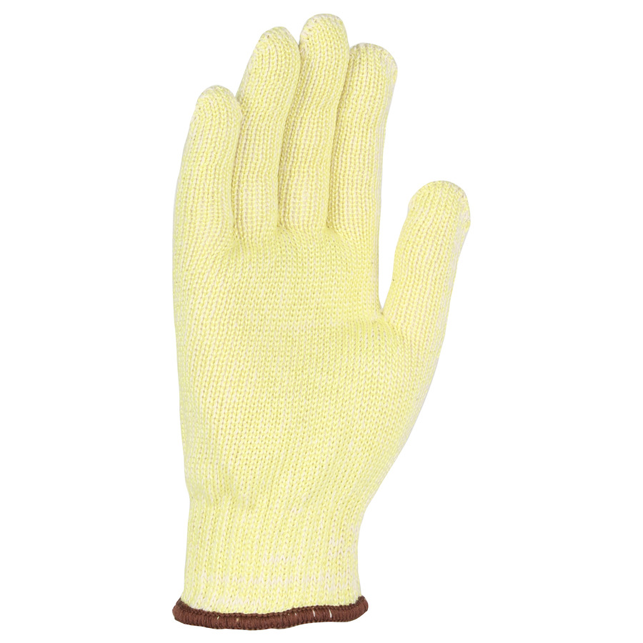 WPP MATW55PL-S Gloves, Seamless Knit, Aramid/Cotton Blend, Heavy Weight, Yellow, Small