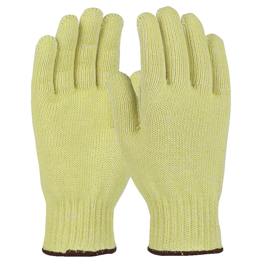 WPP MATW55PL-RT-S Gloves, Seamless Knit, ATA/Aramid Blend, Heavy Weight, Yellow, Small