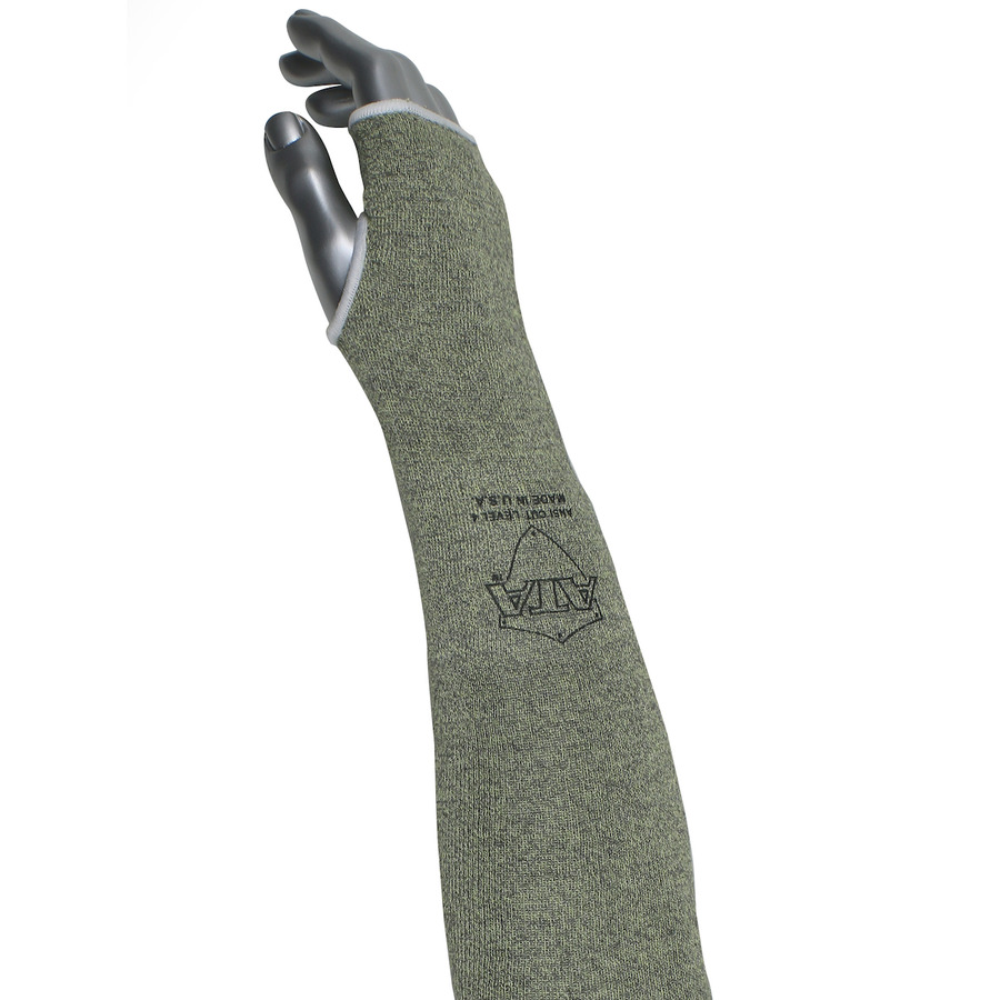 WPP MSATA/HACM-24T Sleeve, Single-Ply ATA Hide-Away, Blend, Sta-Cool, Plating, Thumbhole, 24 In.