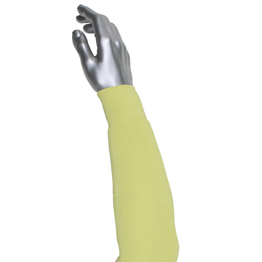 WPP MSK-13 Sleeve, 2-Ply Aramid, Seamless Knit, PPE, Yellow, 13 In.