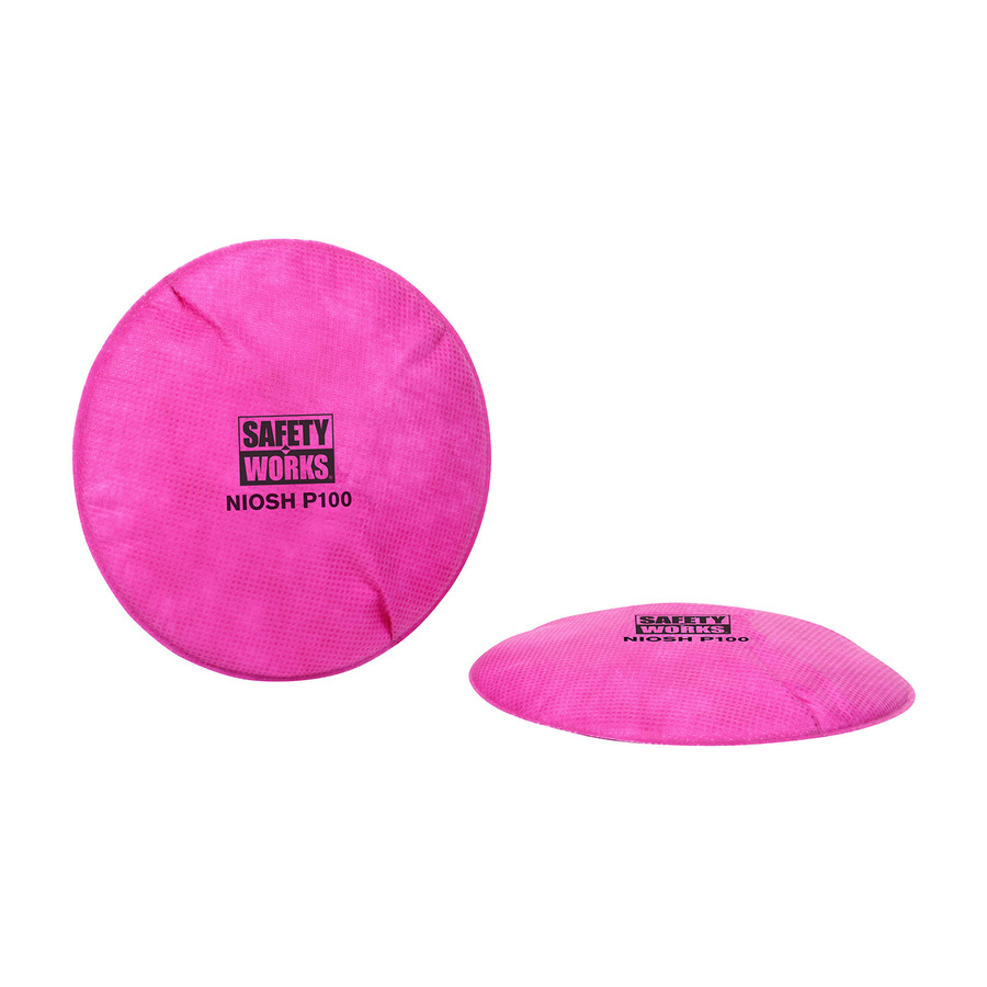 Safety Works SWX00395 P100 Replacement Pancake, Magenta, 1 Pair Per Bag