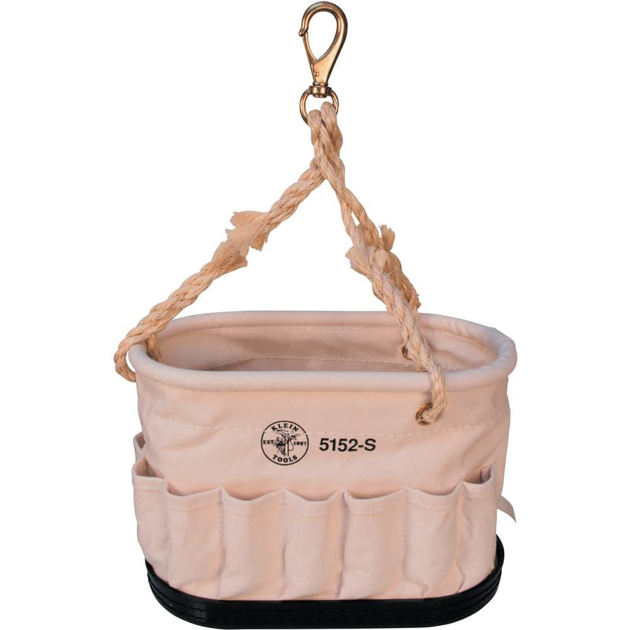 Klein Tools 5152S Canvas Bucket, 41- Pocket, with Swivel Snap