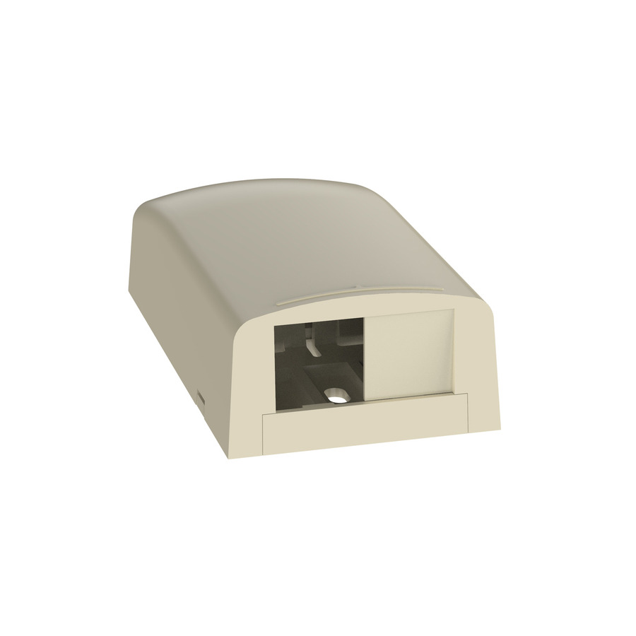 Panduit CBX2EI-AY Mini-Com Surface Mount Box, ABS Plastic, 2 Port, Ivory